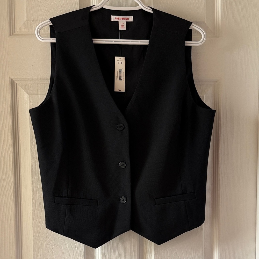 Joe Fresh Black Vest - L